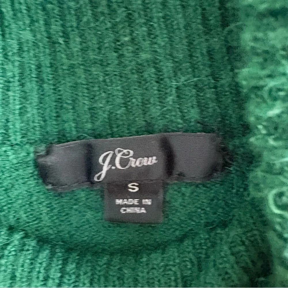 J. Crew Turtleneck Sweater Dress S Green‎ Merino Wool Alpaca Fisherman Academia